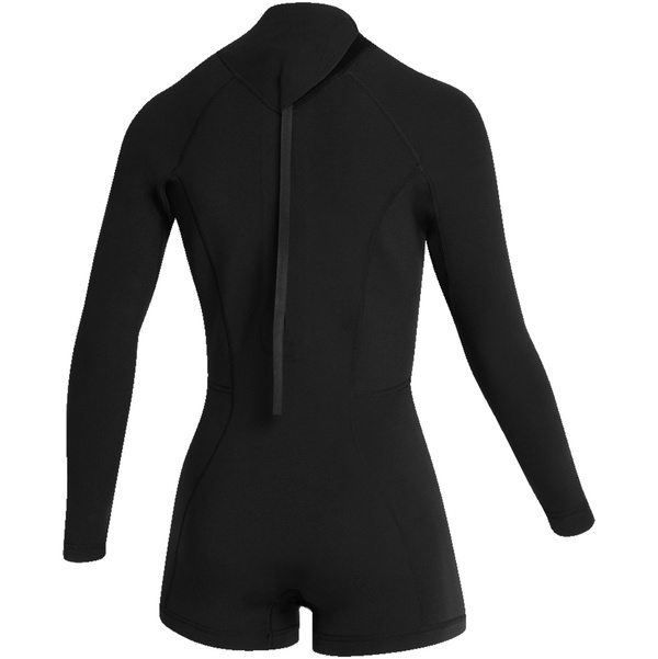 2026 Mystic Kvinder Lunar 2/ 2mm Back Zip Langærmet Shorty Våddragt35000.260071 - Black